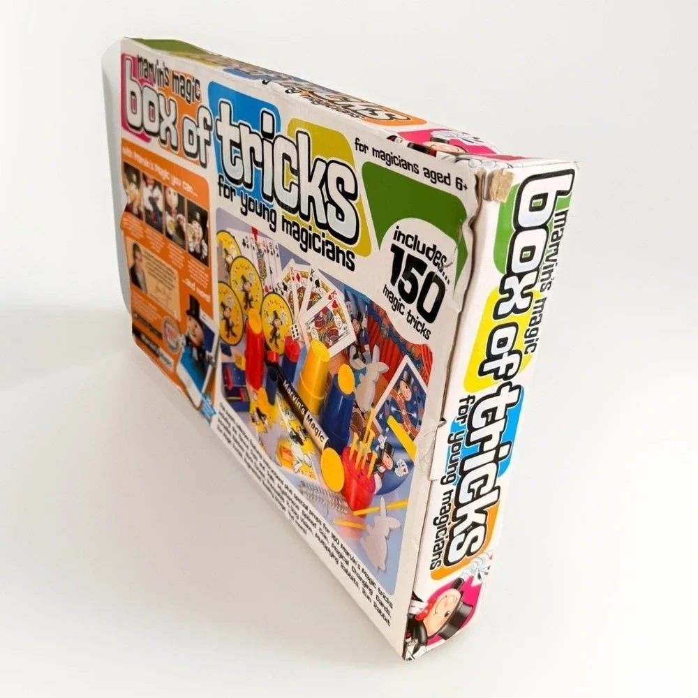 Marvin's Magic Box of Tricks Includes 150 Magic Tricks with Wand Cards Cups
